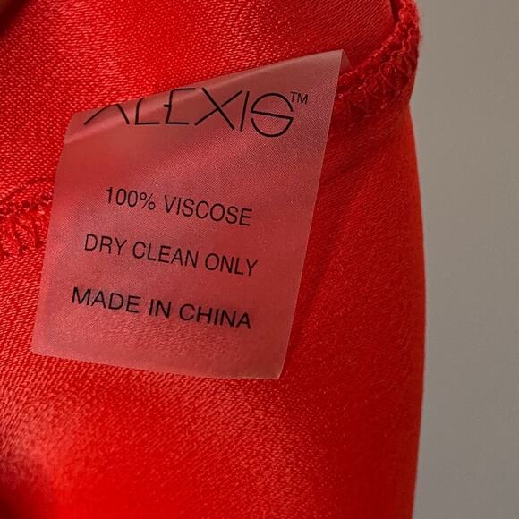 Revolve Alexis High Rise Red Cropped Wide Leg Pants Minimalist Contemporary - Picture 10 of 10